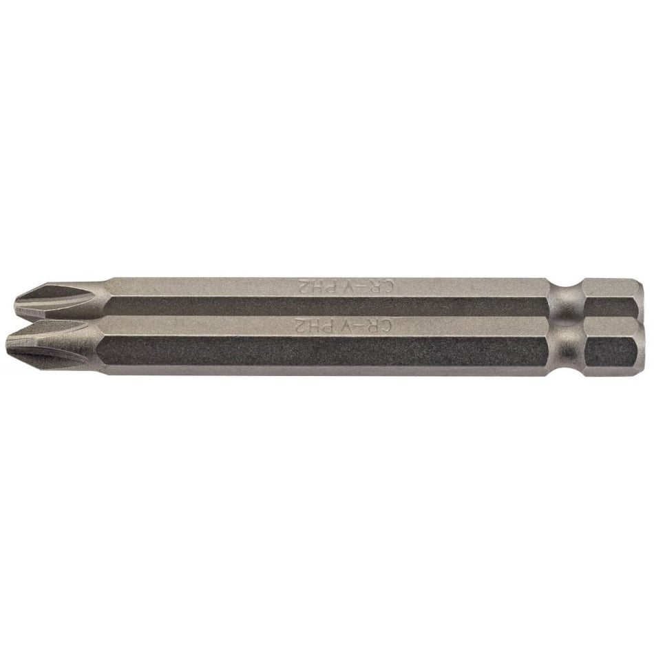 No.2 1/4" Hex. Cross Slot Insert Bit 75mm Long x 2: Model No. 75CS/2/B