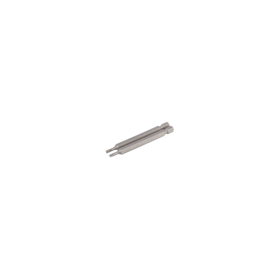 3mm 1/4" Hex. Plain Slot Insert Bit 75mm Long x 2: Model No. 75PS/2/B