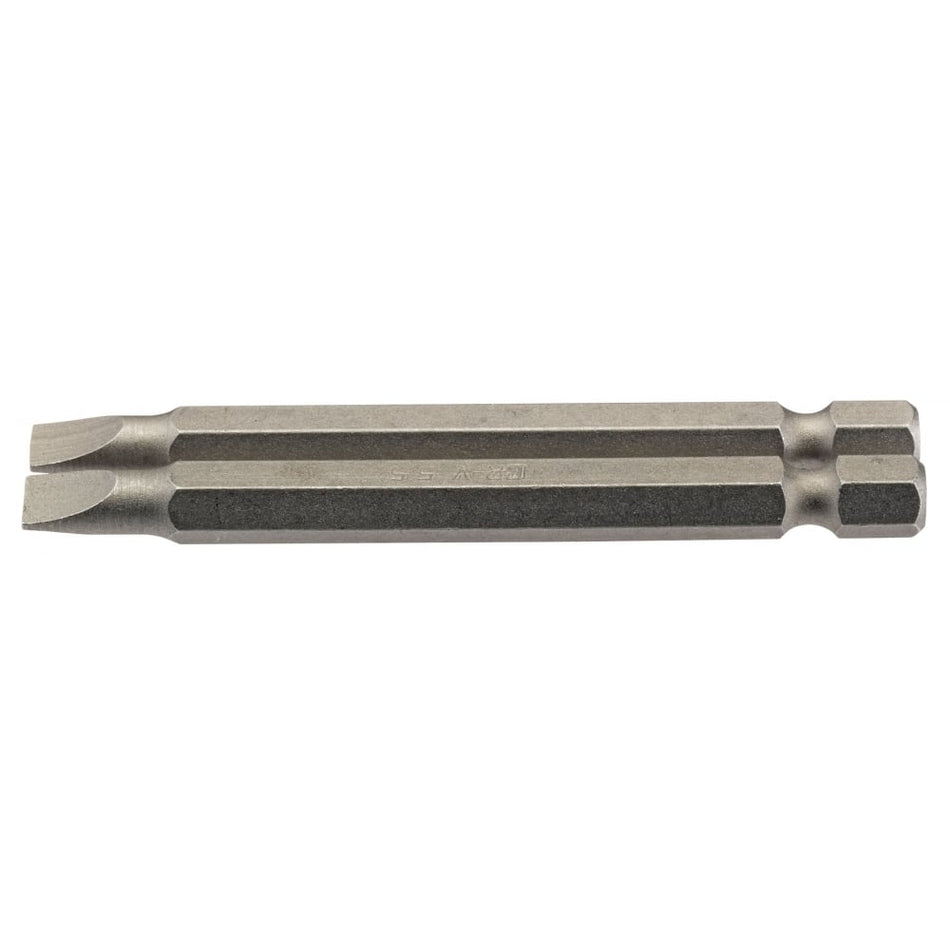 5.5mm 1/4" Hex. Plain Slot Insert Bit 75mm Long x 2: Model No. 75PS/2/B