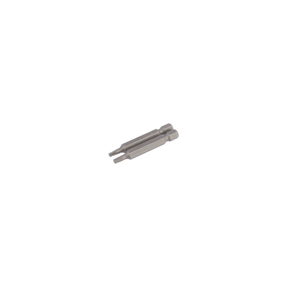 T15 1/4" Hex. Draper TX-STAR Insert Bit 50mm Long x 2: Model No. 50TX/2/B