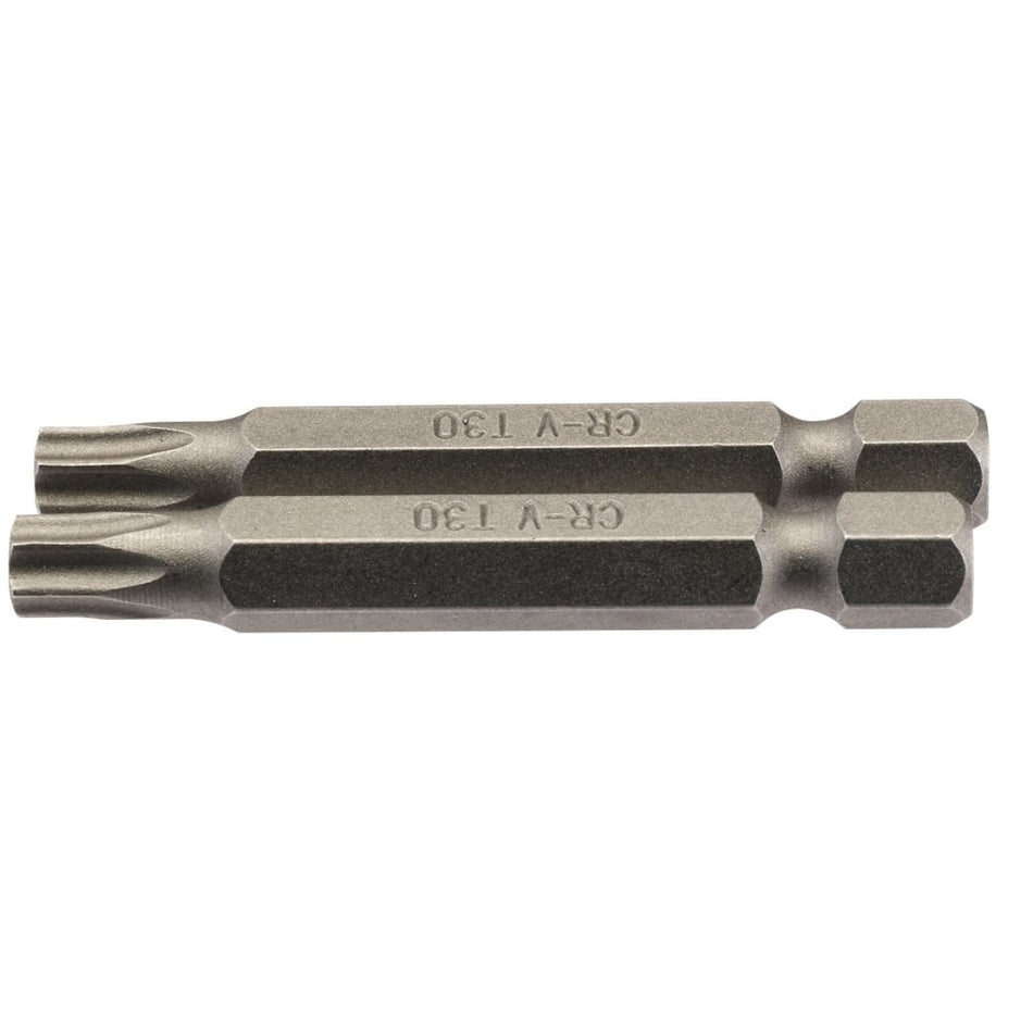 T30 1/4" Hex. Draper TX-STAR Insert Bit 50mm Long x 2: Model No. 50TX/2/B