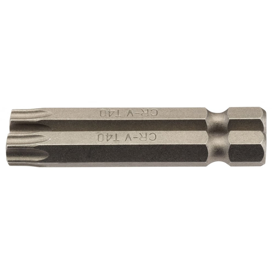 T40 1/4" Hex. Draper TX-STAR Insert Bit 50mm Long x 2: Model No. 50TX/2/B