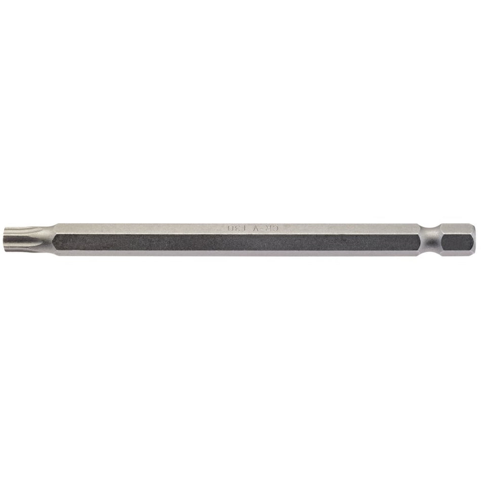 T30 1/4" Hex. Draper TX-STAR Insert Bit 100mm Long x 1: Model No. 100TX/1/B