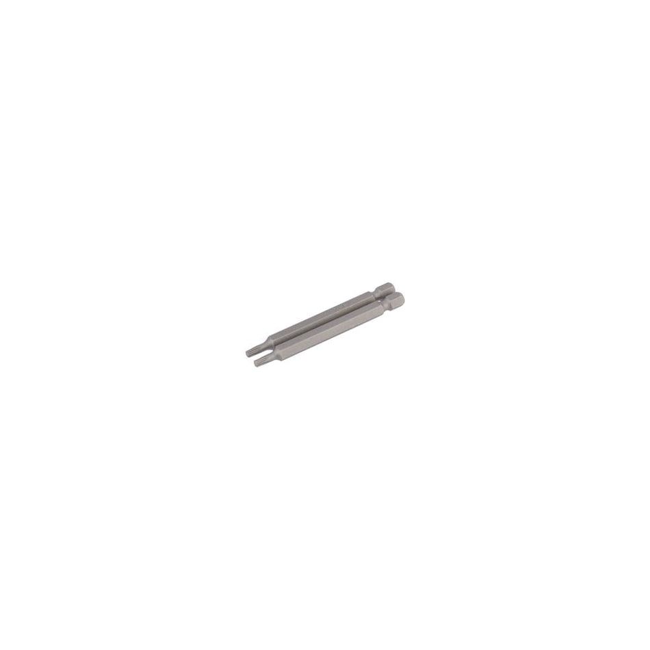 T15 1/4" Hex. Draper TX-STAR Insert Bit 75mm Long x 2: Model No. 75TX/2/B