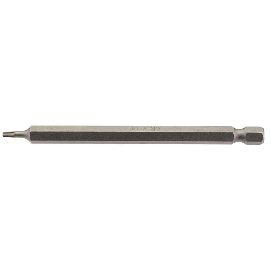 T8 1/4" Hex. Draper TX-STAR Insert Bit 100mm Long x 1: Model No. 100TX/1/B