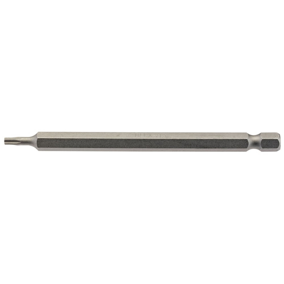 T10 1/4" Hex. Draper TX-STAR Insert Bit 100mm Long x 1: Model No. 100TX/1/B
