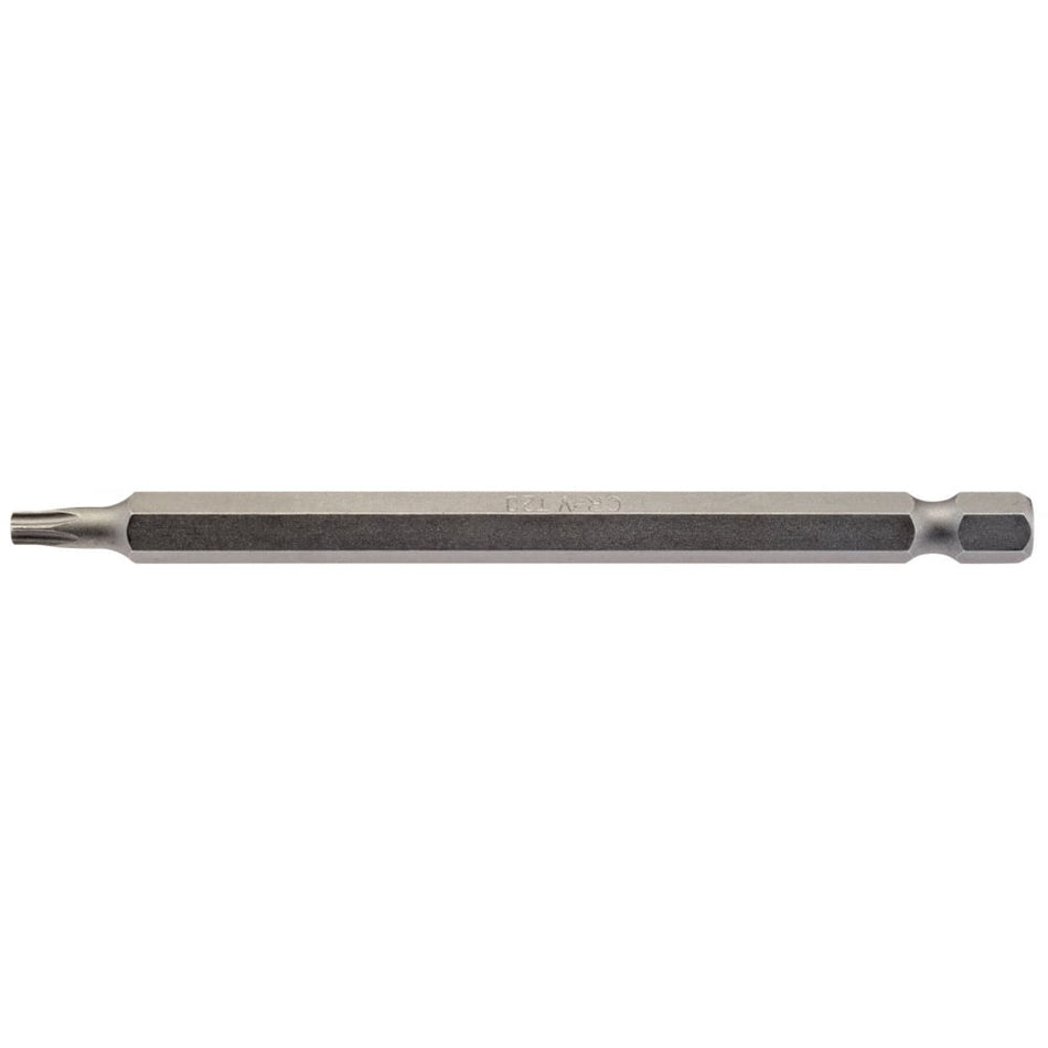 T20 1/4" Hex. Draper TX-STAR Insert Bit 100mm Long x 1: Model No. 100TX/1/B