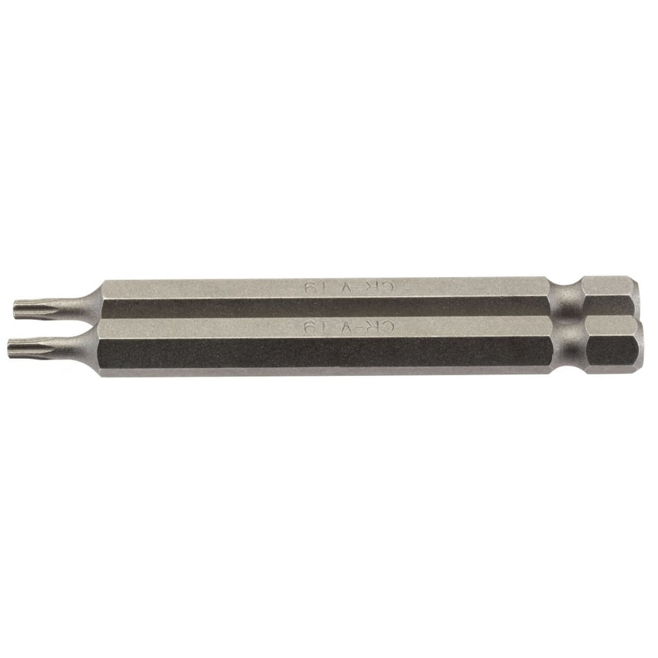 T9 1/4" Hex. Draper TX-STAR Insert Bit 75mm Long x 2: Model No. 75TX/2/B