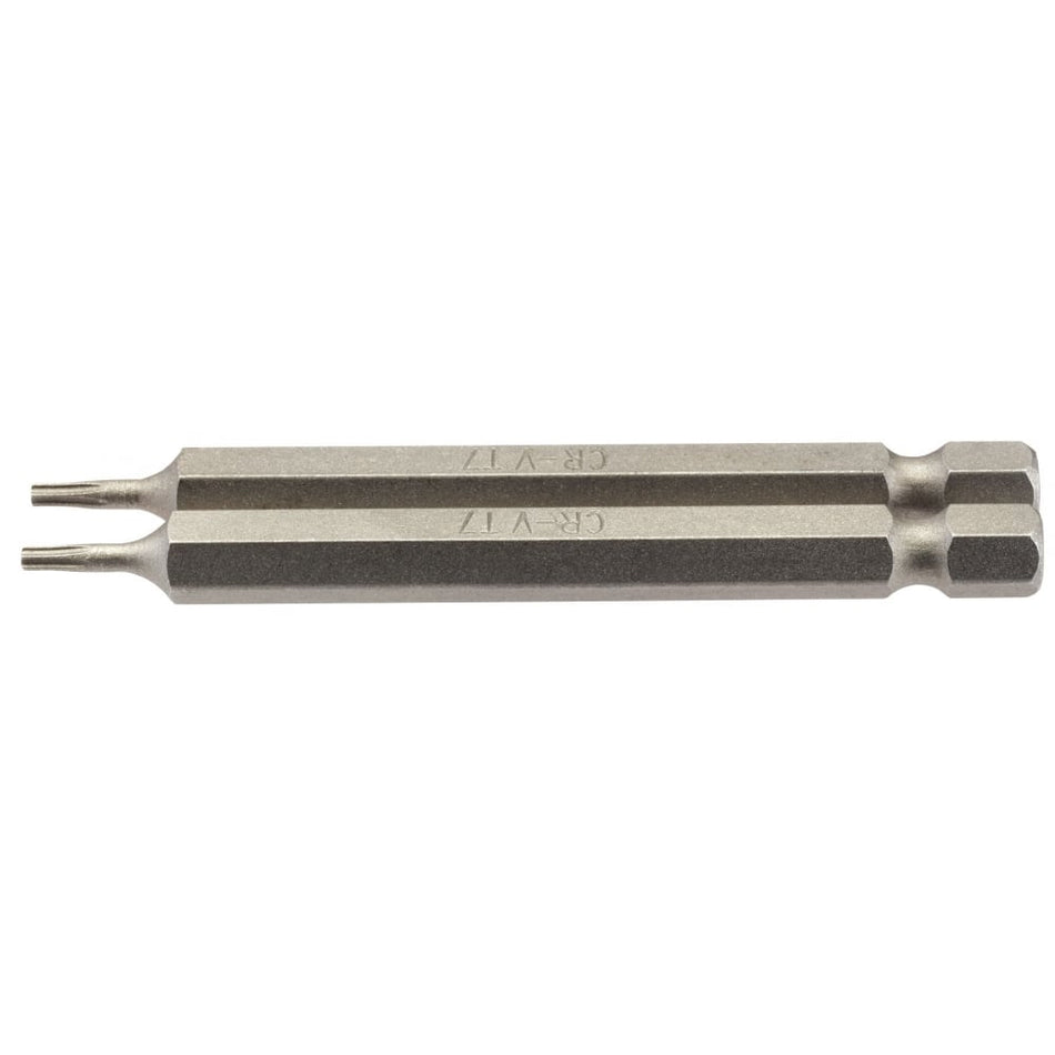 T7 1/4" Hex. Draper TX-STAR Insert Bit 75mm Long x 2: Model No. 75TX/2/B