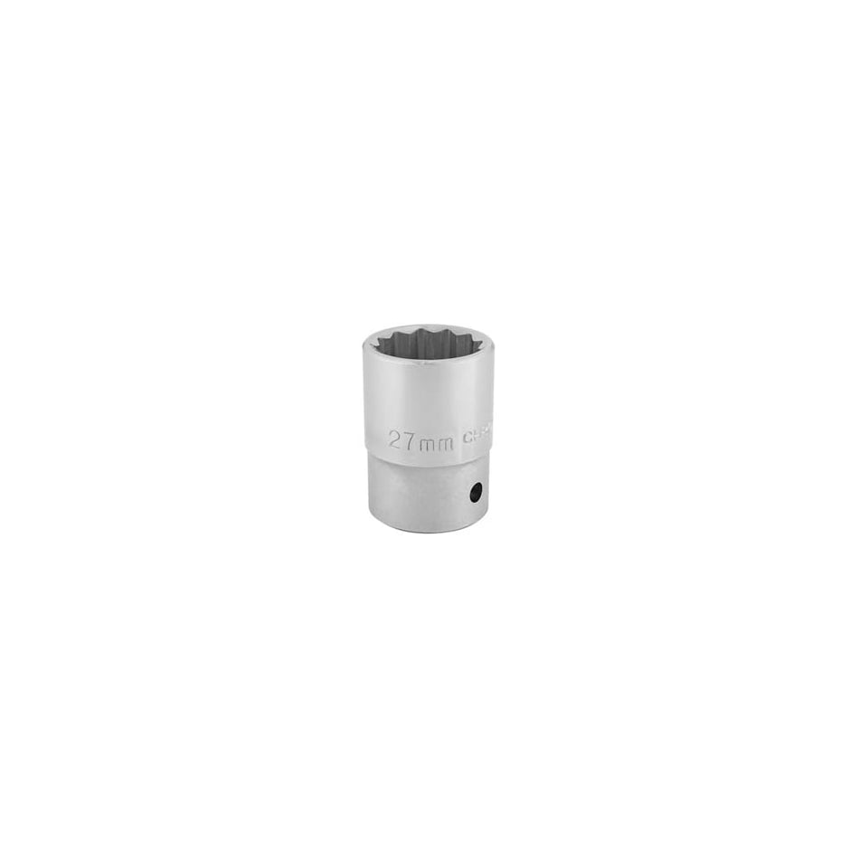 3/4" Square Drive 12 Point Socket (27mm): Model No. T-MM/B