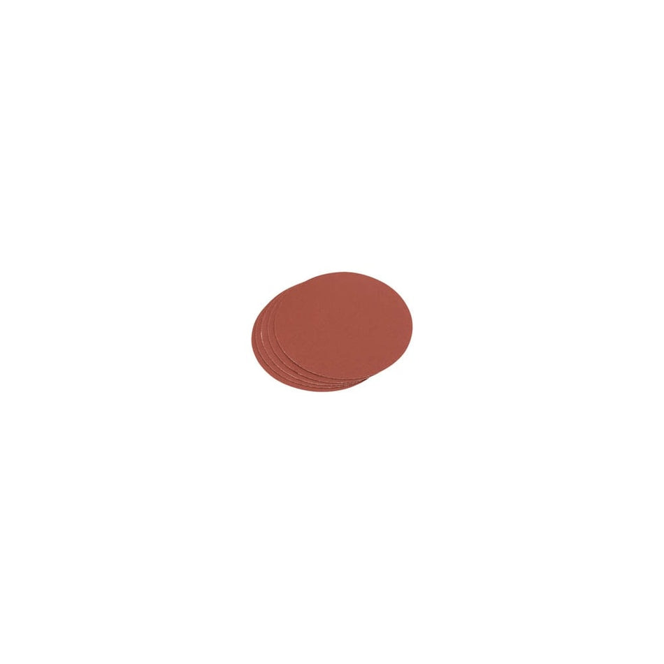 Five 120 Grit Aluminium Oxide Sanding Discs (150mm): Model No. SD6C