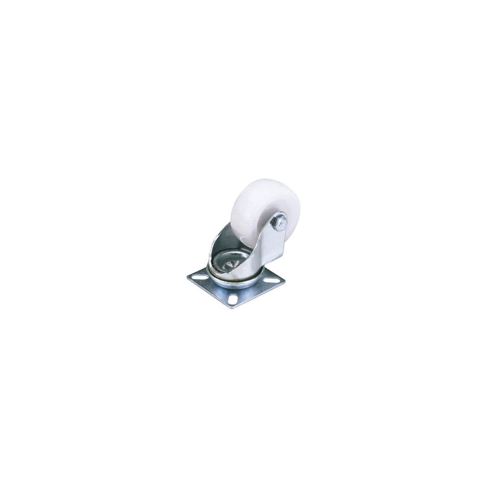 50mm Dia. Swivel Plate Fixing Nylon Wheel - S.W.L. 50Kg: Model No. 60450P