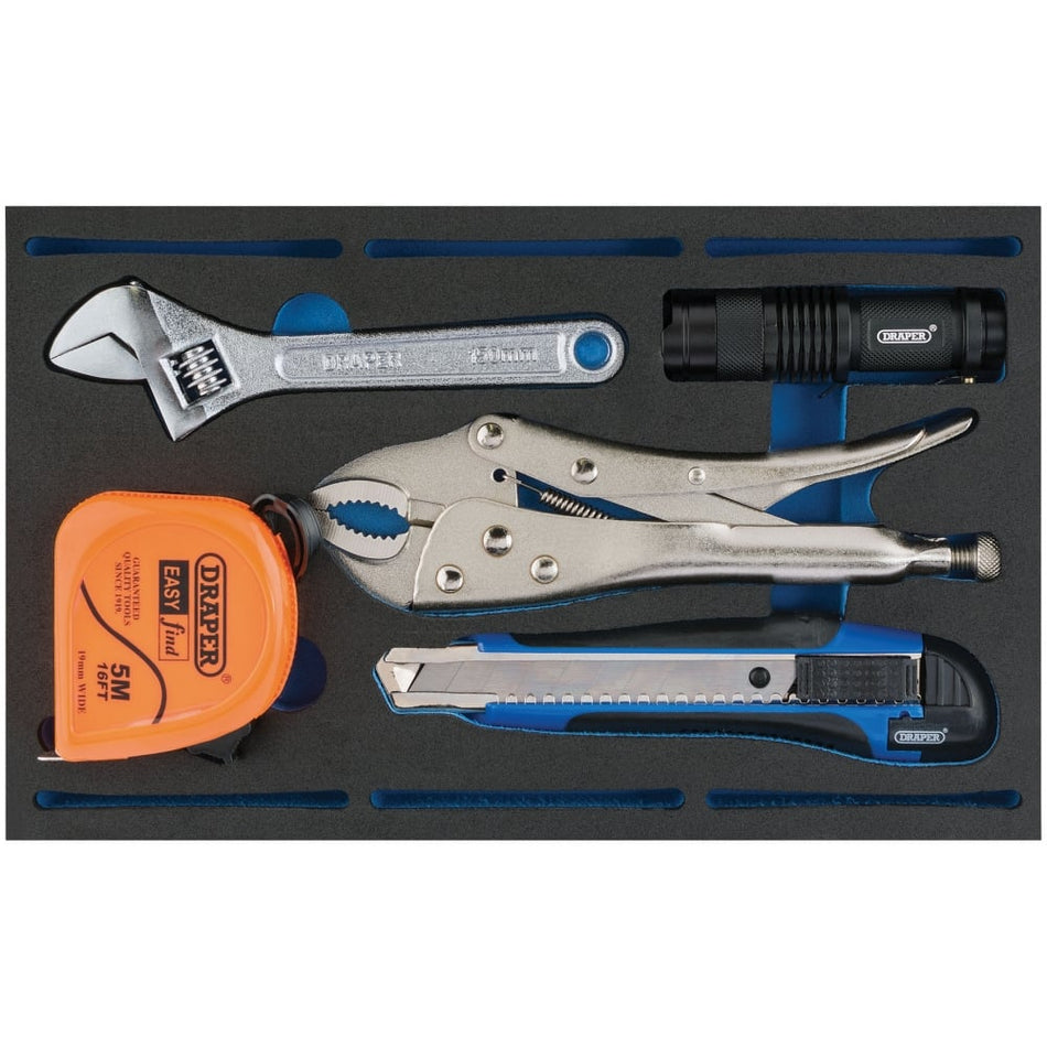 Tool Kit in 1/4 Drawer EVA Insert Tray (5 Piece): Model No. IT-EVA50