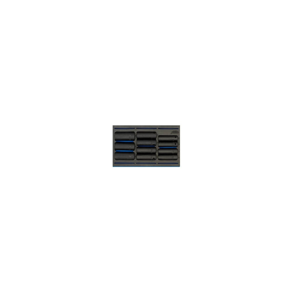 1/2" Sq. Dr. Impact Socket Set in 1/4 Drawer EVA Insert Tray (11 Piece): Model No. IT-EVA20