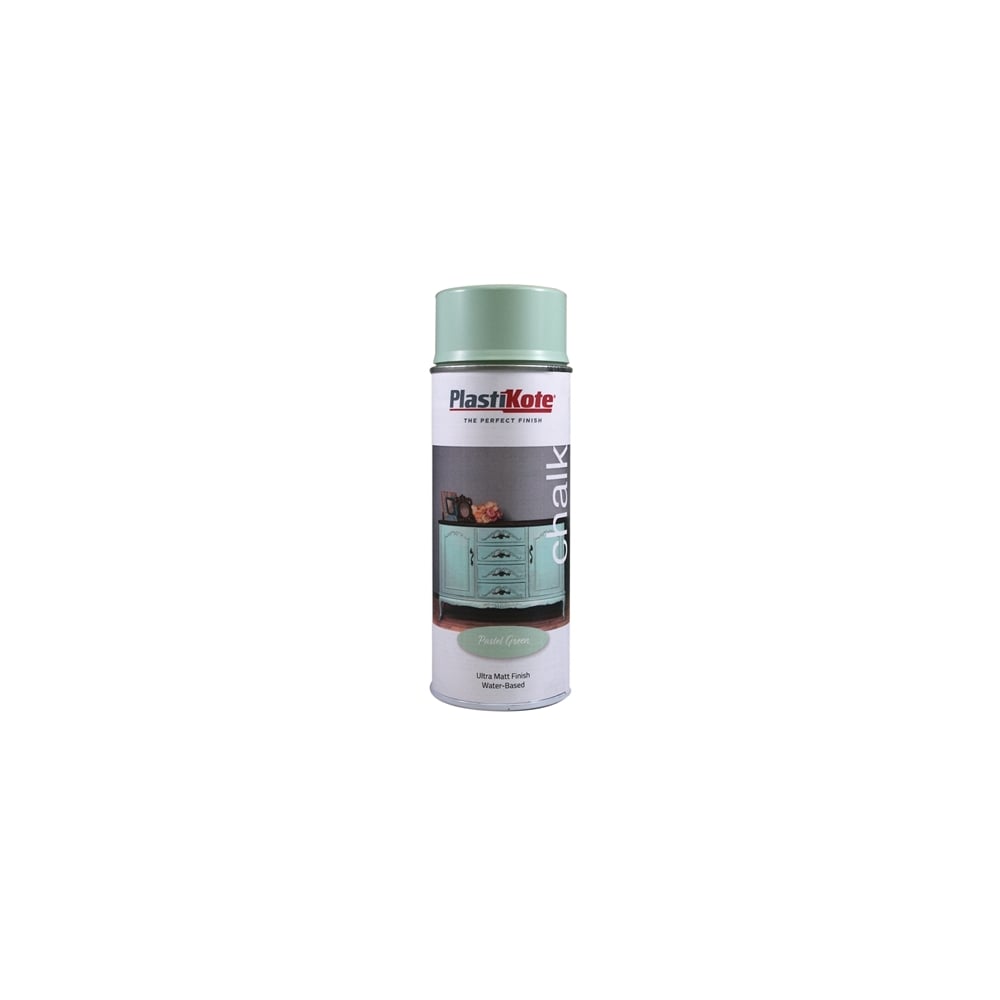Plasti-kote Chalk Finish Spray Pastel Green 400ml Model No. 440.0027104.076