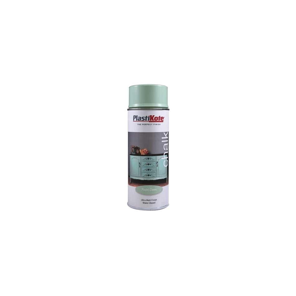Plasti-kote Chalk Finish Spray Pastel Green 400ml Model No. 440.0027104.076