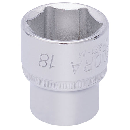 18mm 3/8in. Square Drive Hexagon Socket: Model No.871-M