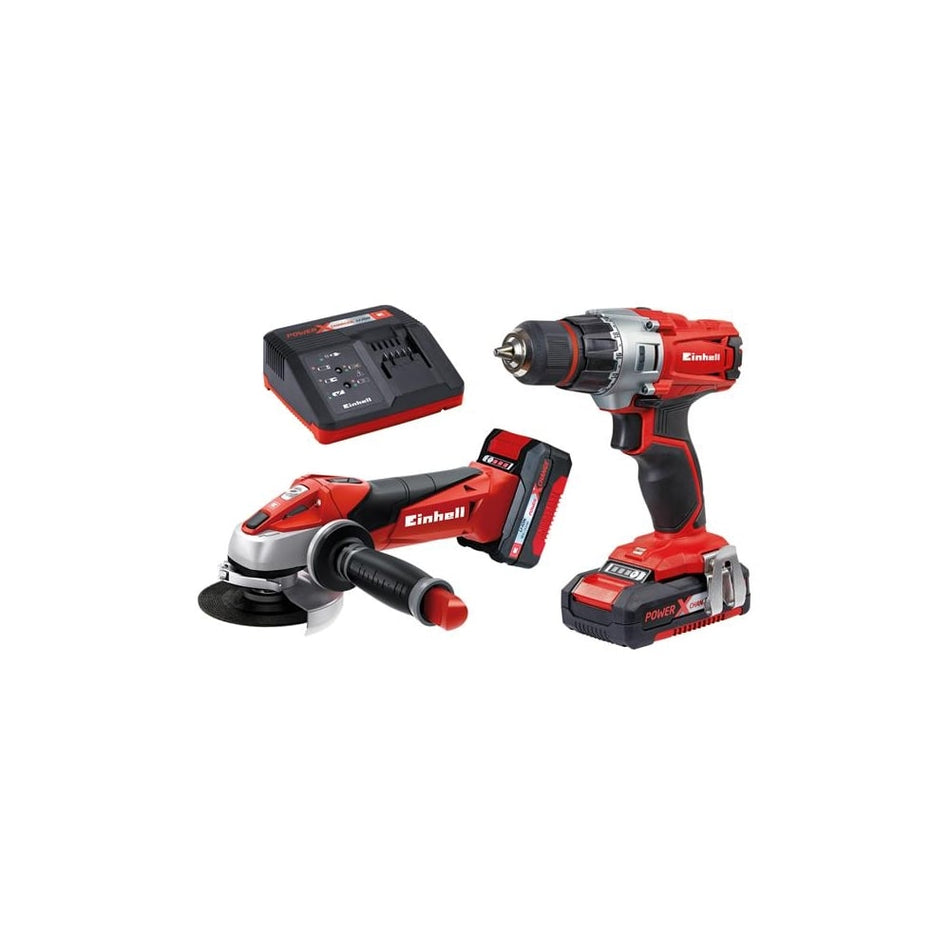 TE-TK 18 Li Drill & Grinder Kit 18V 1 x 1.5Ah & 1 x 3.0Ah Li-ion