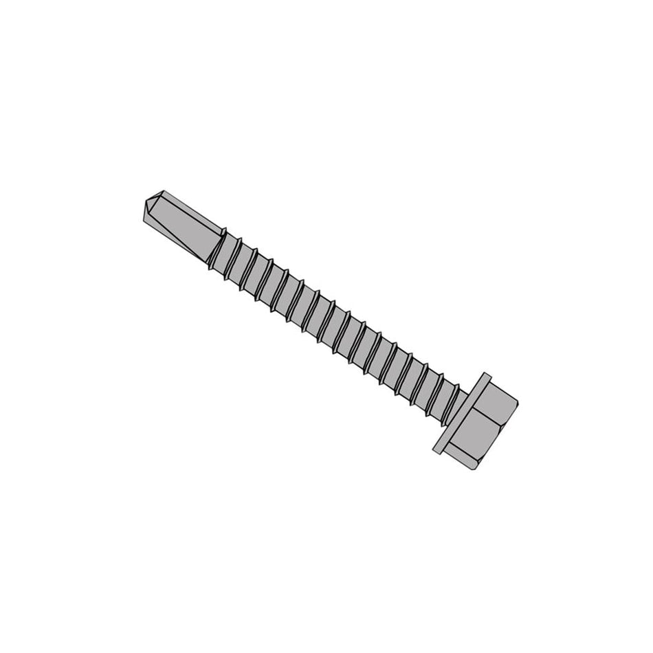 TechFast Roofing Sheet to Steel Hex Screw No.3 Tip 5.5 x 25mm Box 100