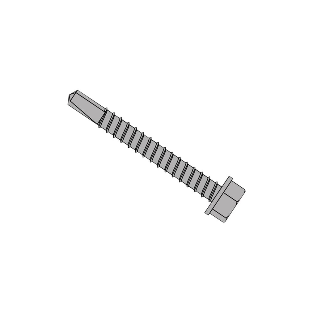 TechFast Roofing Sheet to Steel Hex Screw No.3 Tip 5.5 x 57mm Box 100