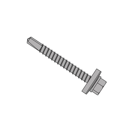TechFast Roofing Sheet to Steel Hex Screw & Washer No.3 Tip 5.5 x 45mm Box 100