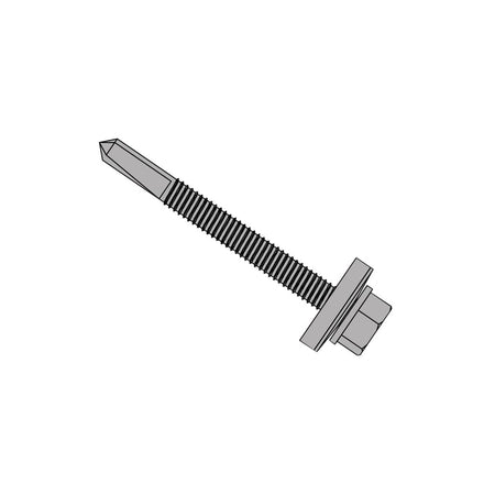 TechFast Roofing Sheet to Steel Hex Screw & Washer No.5 Tip 5.5 x 65mm Box 100