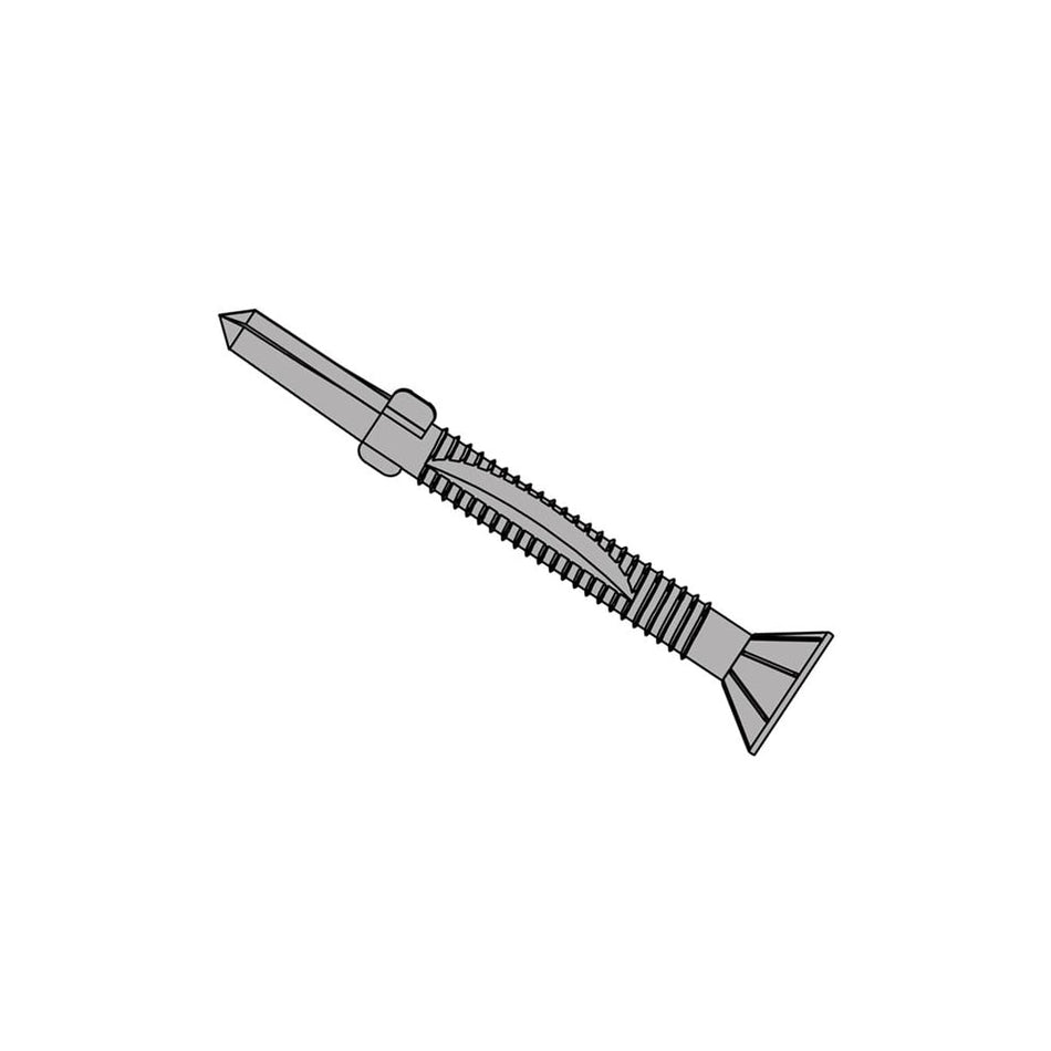 TechFast Timber to Steel CSK/Wing Screw No.5 Tip 5.5 x 110mm Box 50