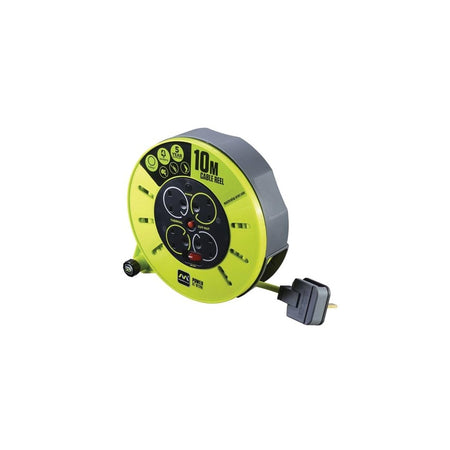 PRO-XT Cassette Cable Reel 240V 10m 13A 4 Socket
