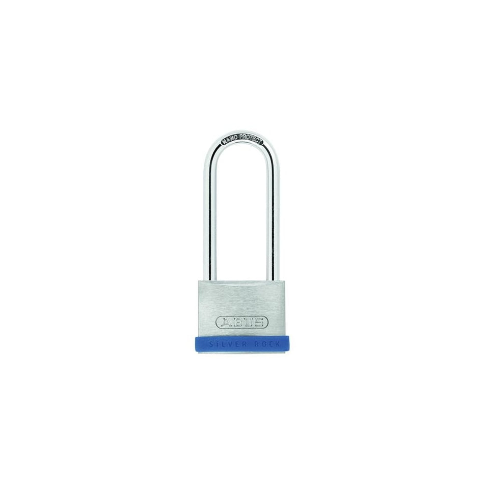 40mm Silver Rock 5 Padlock Long Shackle 63mm Keyed Alike