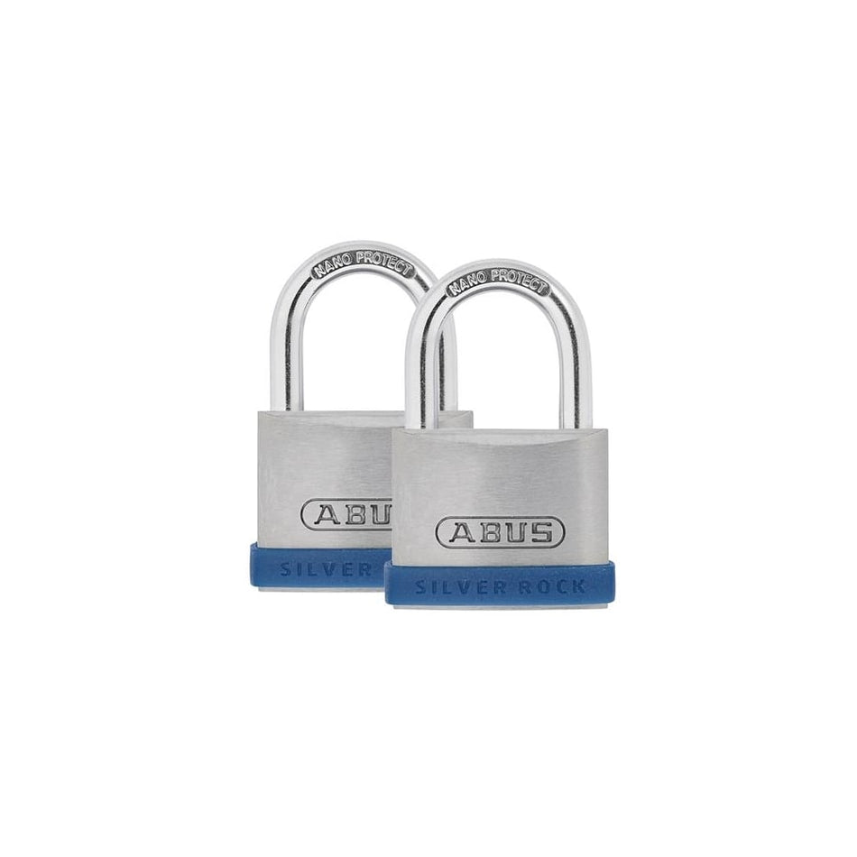 40mm Silver Rock 5 Padlock Twin Pack