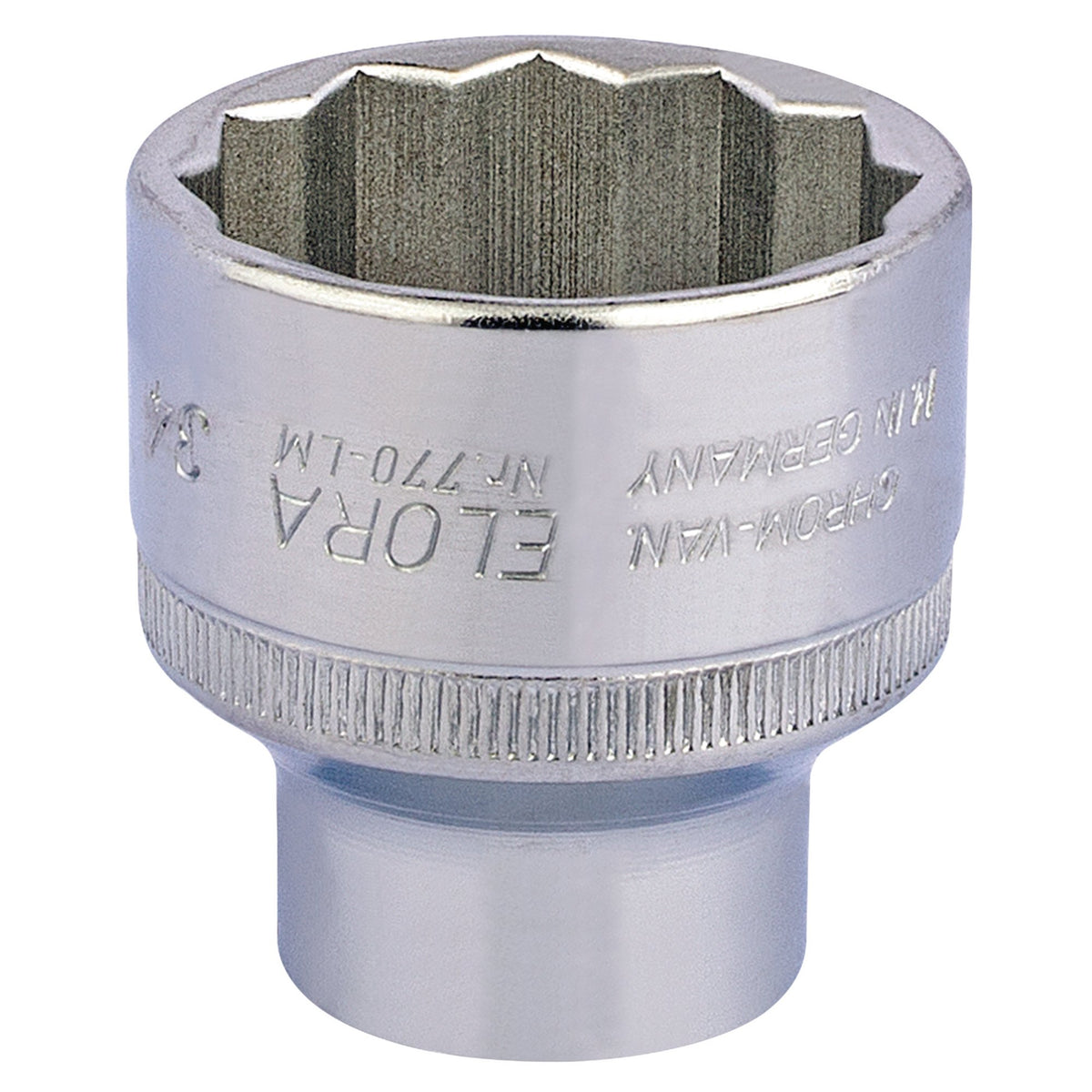 34mm 1/2in. Square Drive Bi-Hexagon Socket: Model No.770-LM