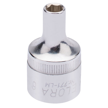 6mm 1/2in. Square Drive Hexagon Socket: Model No.771-LM