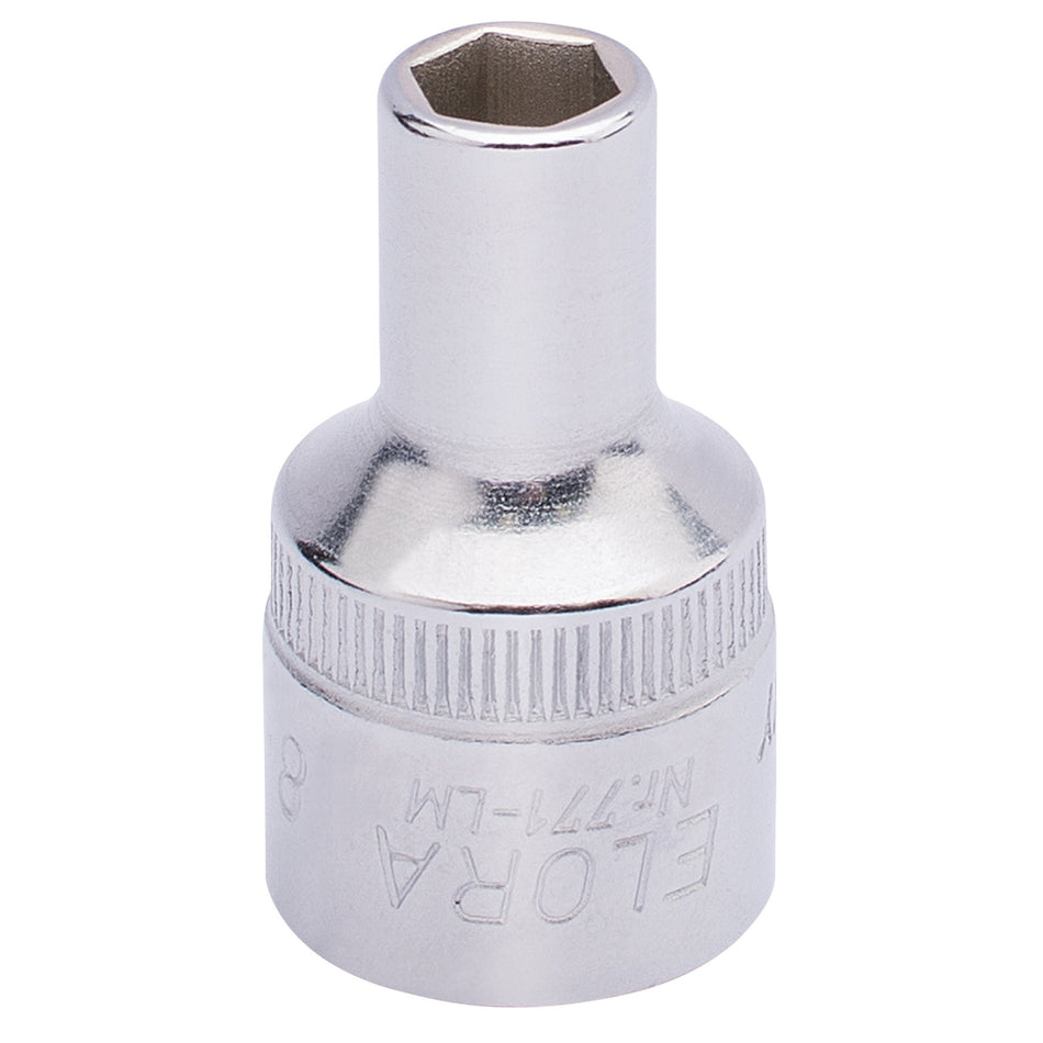 8mm 1/2in. Square Drive Hexagon Socket: Model No.771-LM