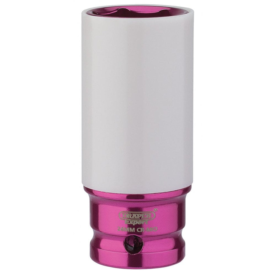 1/2" Sq. Dr. HI-TORQ Wheel Nut Socket for Alloy Wheels (24mm): Model No. AWNS/24MM