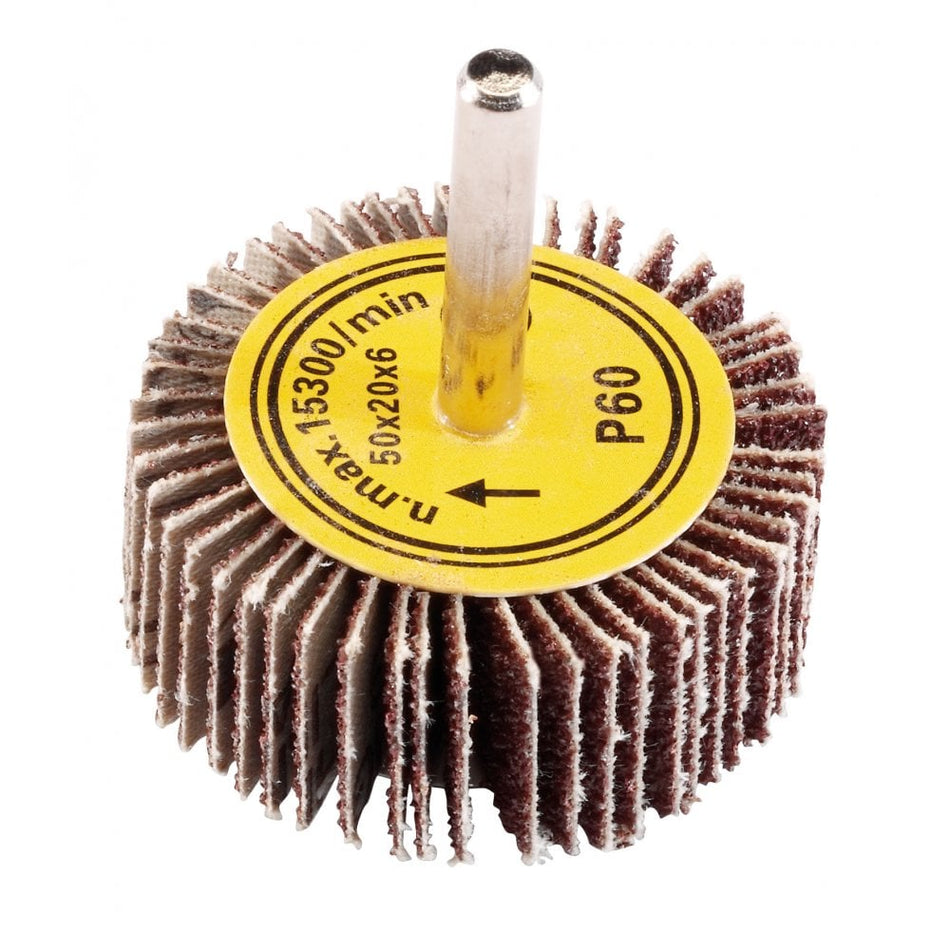 Abrasive Flap Wheel (50mm x 20mm 60 Grit): Model No. PTAFW