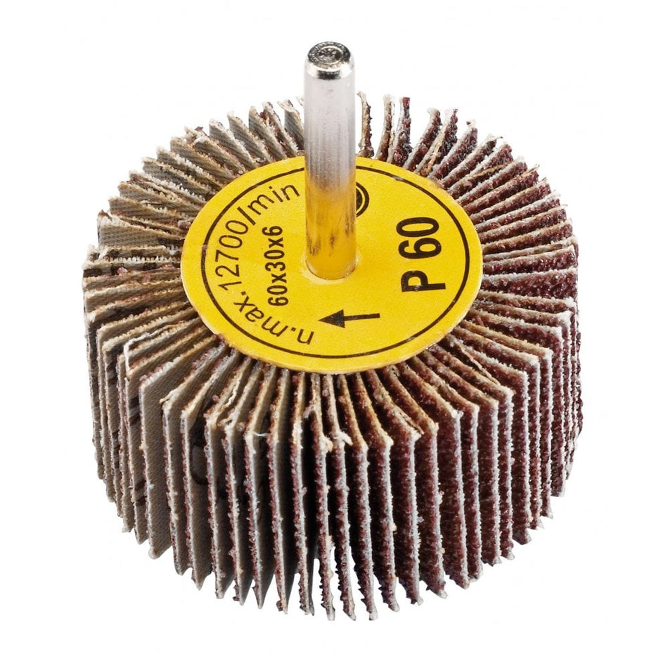 Abrasive Flap Wheel (60mm x 30mm 60 Grit): Model No. PTAFW60