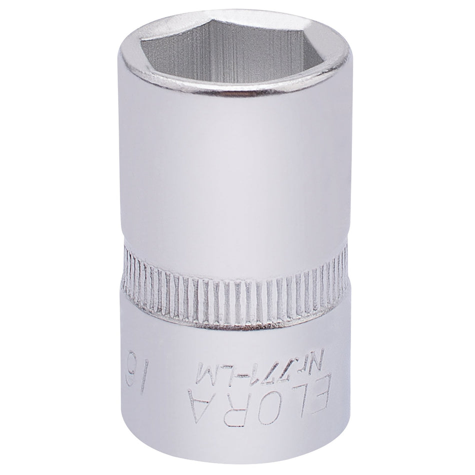 16mm 1/2" Square Drive Elora Hexagon Socket : Model No.771-LM