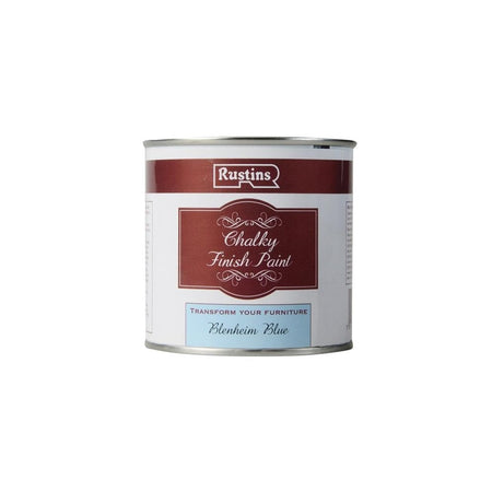 Rustins Chalky Finish Paint, Blenheim Blue 250ml