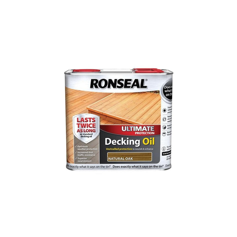 Ronseal Ultimate Decking Oil Natural Oak 2.5 Litre