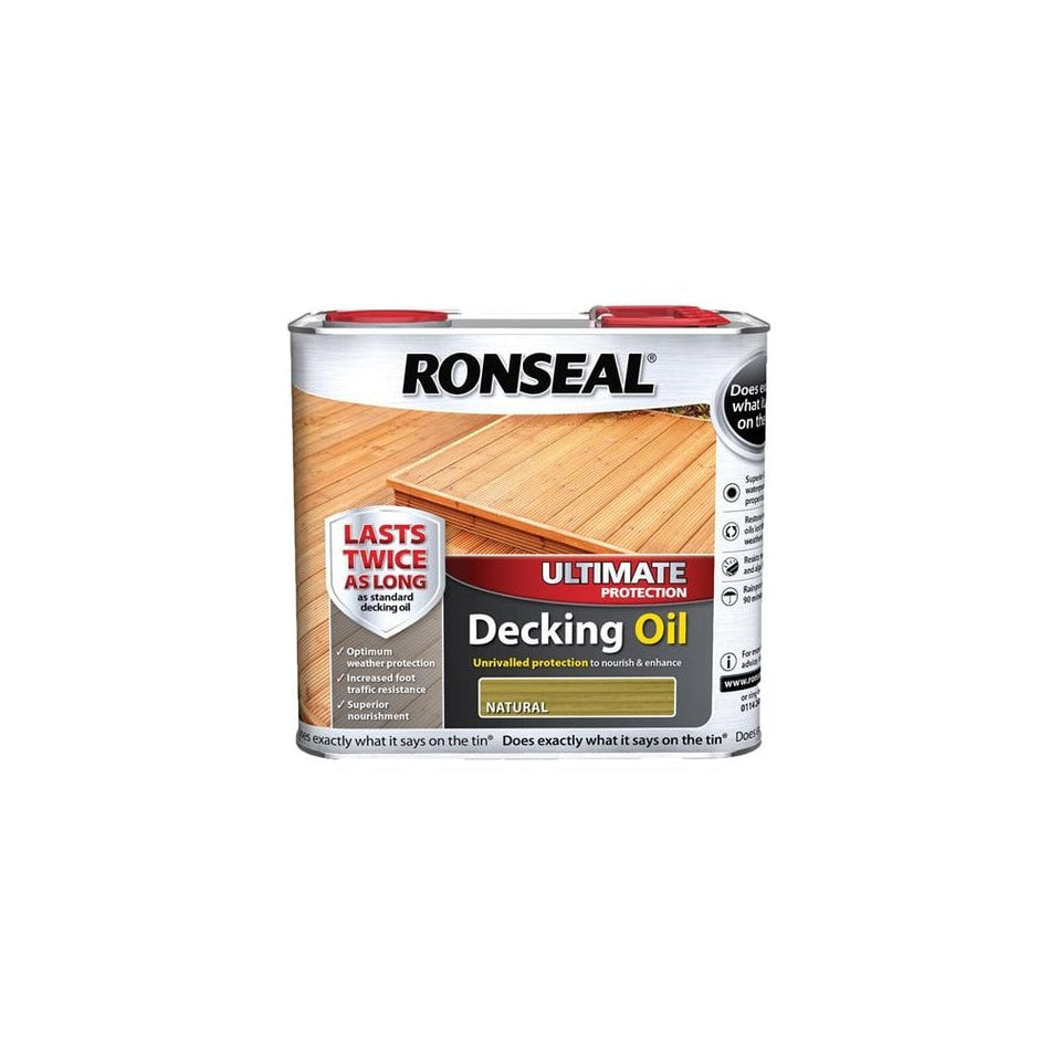 Ronseal Ultimate Decking Oil Natural 2.5 Litre