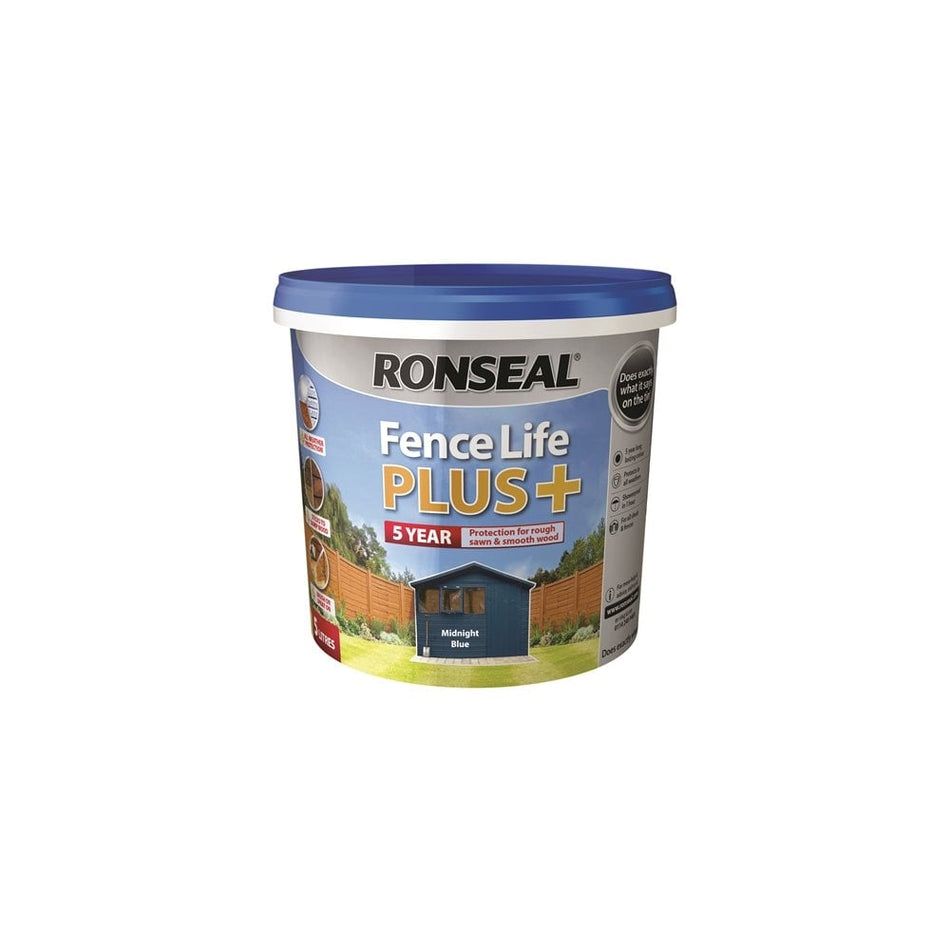 Ronseal Fence Life Plus+ Midnight Blue 5 Litre