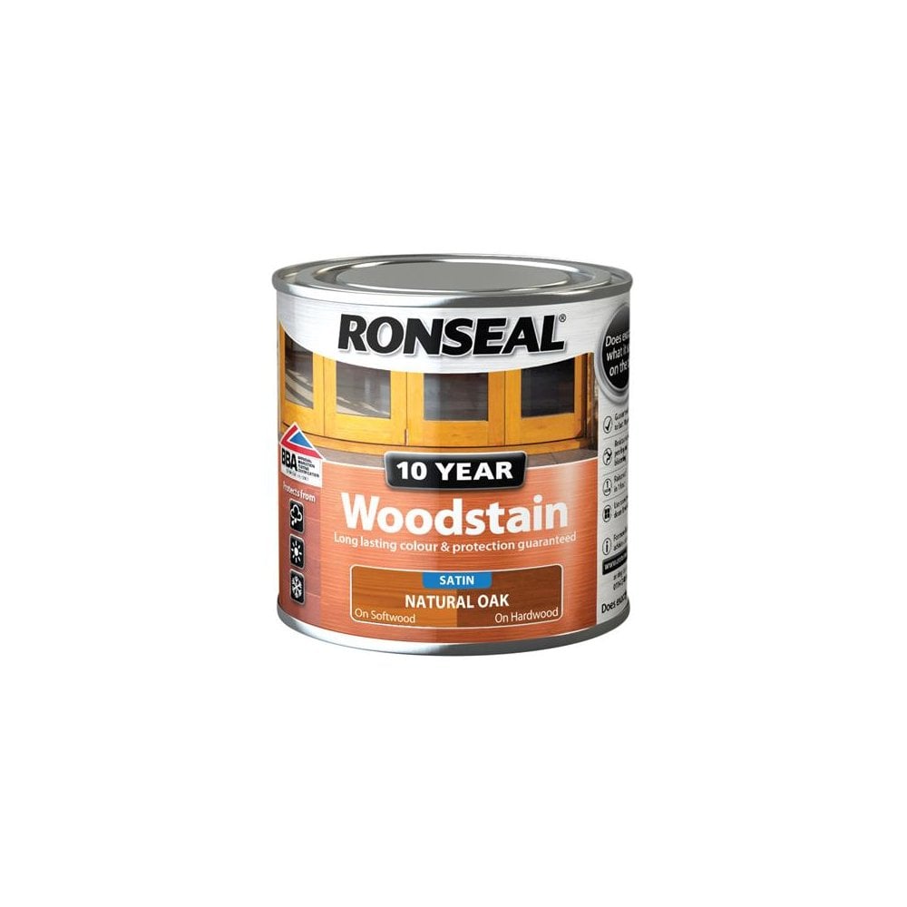 Ronseal 10 Year Woodstain Natural Oak 250ml