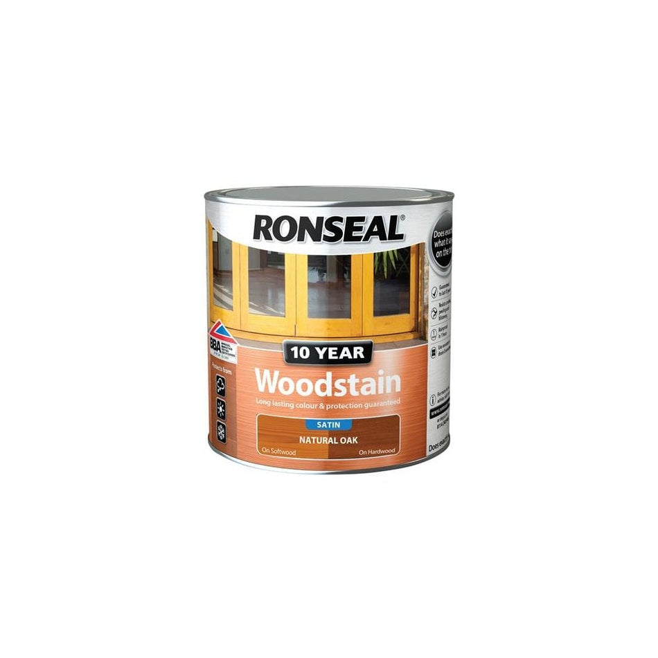 Ronseal 10 Year Woodstain Natural Oak 2.5 Litre