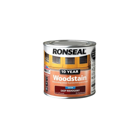 Ronseal 10 Year Woodstain Deep Mahogany 250ml