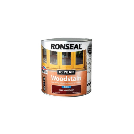 Ronseal 10 Year Woodstain Deep Mahogany 2.5 Litre