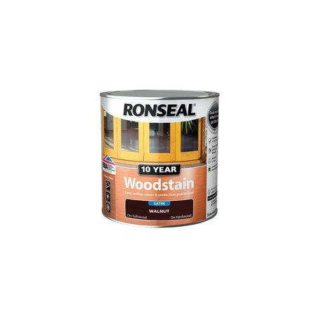 Ronseal 10 Year Woodstain Walnut 750ml