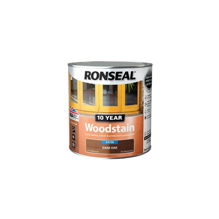Ronseal 10 Year Woodstain Dark Oak 750ml
