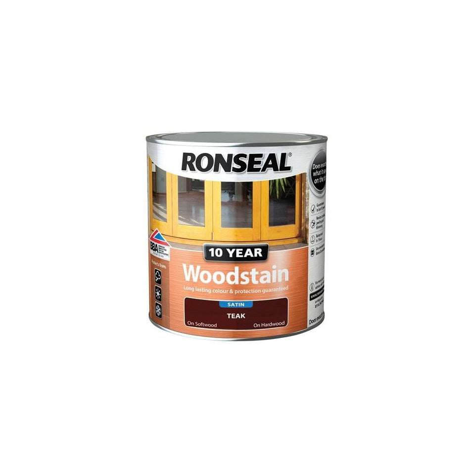 Ronseal 10 Year Woodstain Teak 750ml