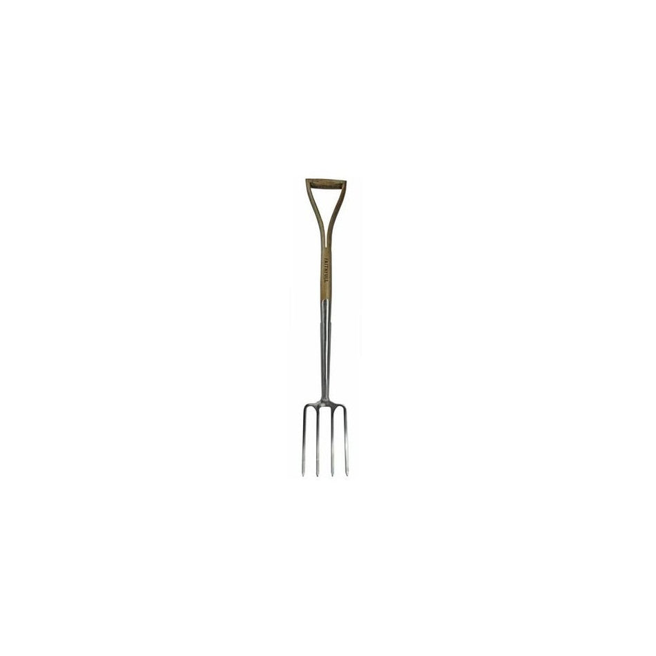 Faithfull Prestige Stainless Steel Border Fork Ash Handle