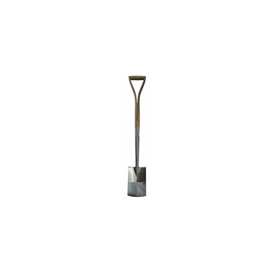 Faithfull Prestige Stainless Steel Border Spade Ash Handle